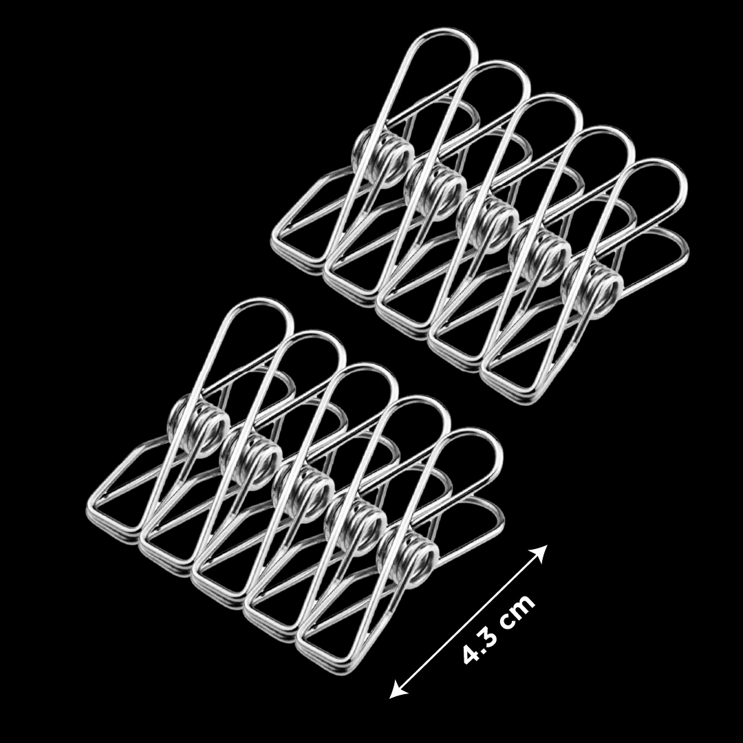 Kẹp inox 304 phơi quần áo (kẹp sợi).Đẹp,rẽ và bền