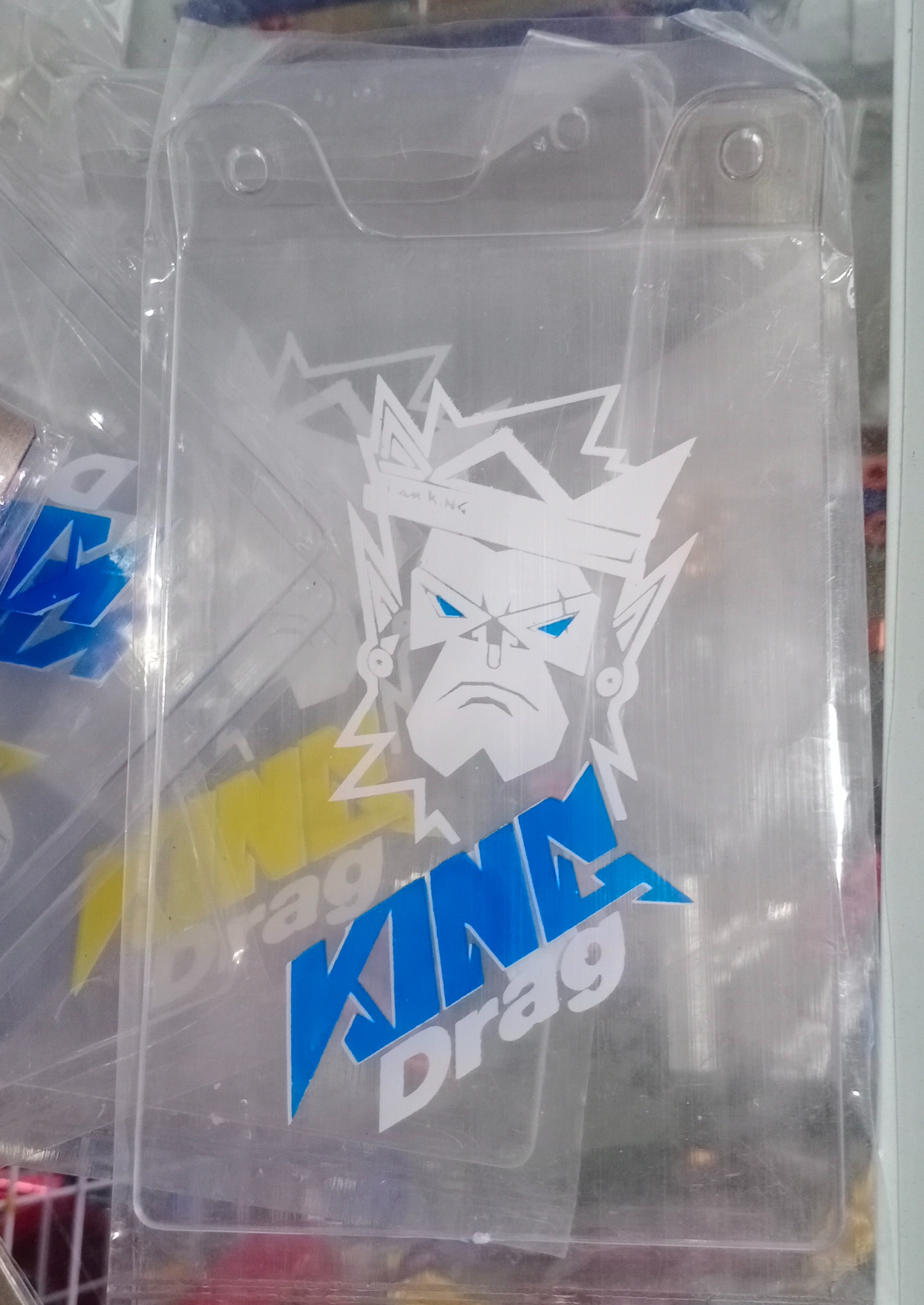 Mica che phuộc có chữ King Drag tặng 5 logo dán hình mắt cú fendi, ohlins, uma