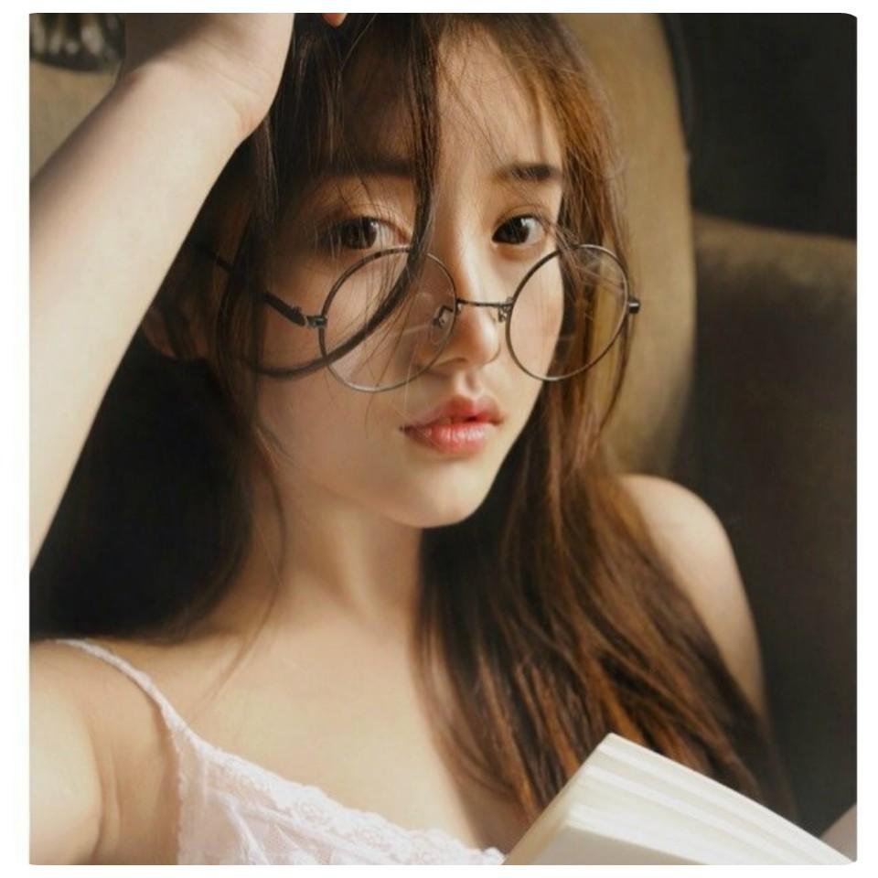 Mắt kính gọng tròn Nobita- Mắt kính thời trang Hàn Quốc