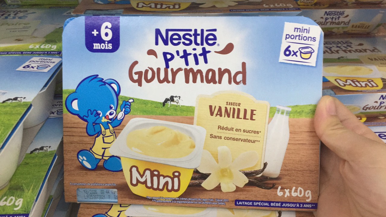 Váng sữa nestle vị vani 6x60g - cho trẻ từ 6m date 05.2023