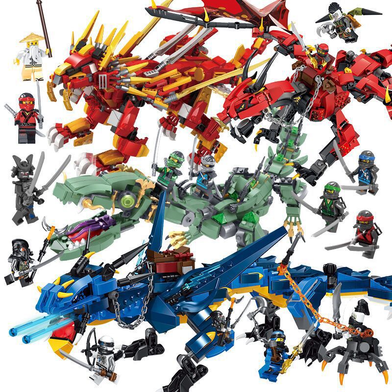 800 chi tiết Đồ chơi cho bé lắp ráp mô hình đồ chơi trẻ em bé trai ,đồ chơi bé gái trò chơi Rồng ,lego ninjago rồng