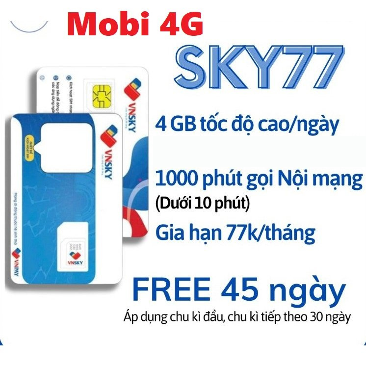 ( SIM SIÊU RẺ ) Sim cho khách du lịch SẴN 1 THÁNG ĐẦU MIỄN PHÍ  , Combo data + Nghe gọi CHỈ 69k/tháng | SKY77 - SKY69A - SKY69B . FREESHIP - CHƯA KÍCH HOẠT