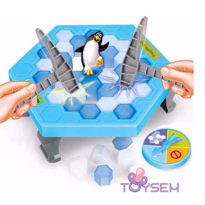 Bộ đồ chơi phá băng bẫy chim cánh cụt cho bé - Bộ trò chơi đập phá ô băng giải cứu chim cánh cụt vui nhộn cho trẻ từ 3 tuổi - Thế giới đồ chơi Baby Toy cho bé trai bé gái cute - Quà tặng sinh nhật cho bé