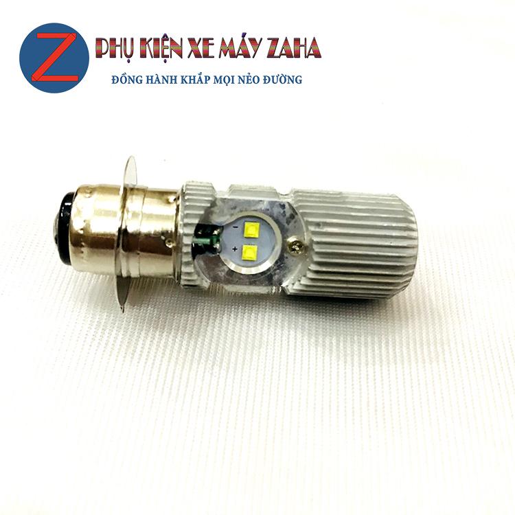 Đèn pha led xe máy 2 chân m5/m11r 4 tim 30w zaha siêu sáng