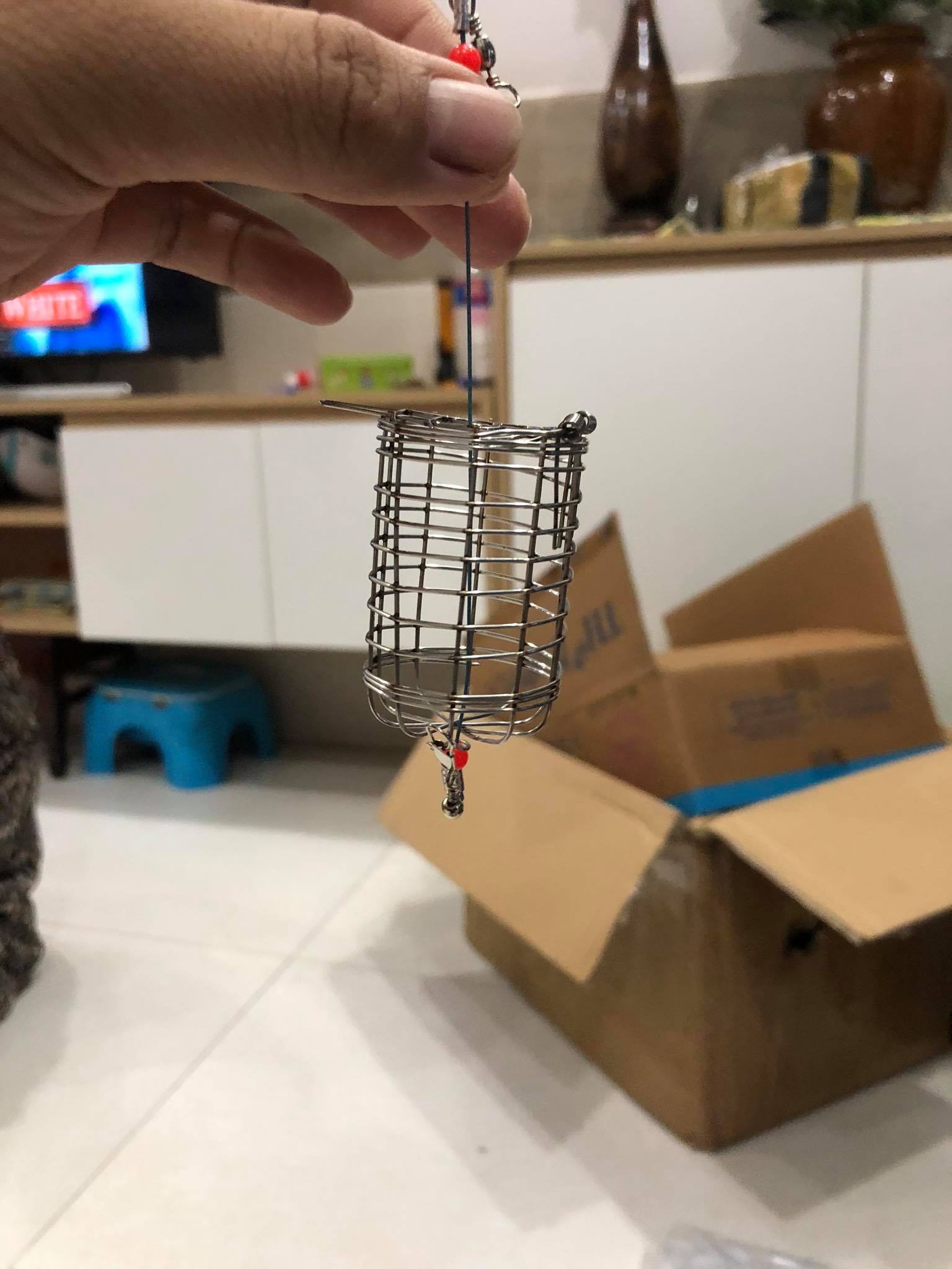 Lồng inox đựng thức ăn tép