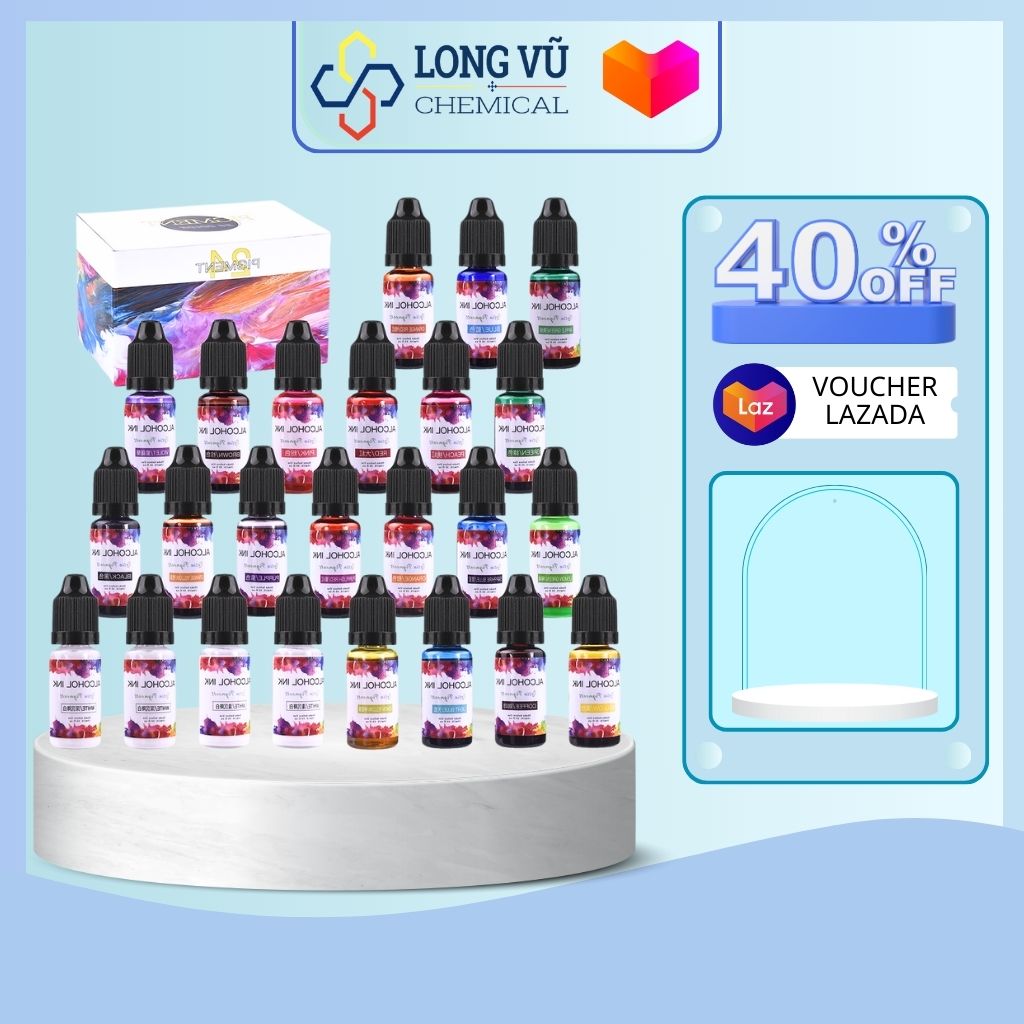 Màu Alcohol Ink Tạo Hiệu Ứng Loang Bề Mặt Làm Handmade Resin-10ml