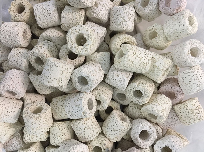 500gr SỨ LỌC Trắng loại tốt - vật liệu lọc nước hồ cá - phụ kiện lọc thủy sinh - Mộc Nhân Farm