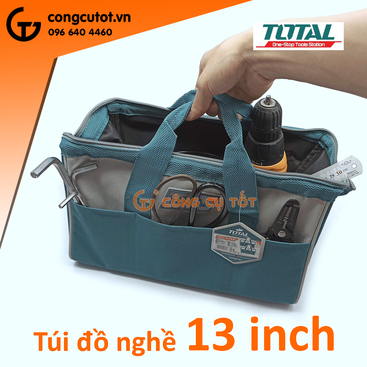 Túi đồ nghề túi dụng cụ tools bag total tht26131 - 13'', tht26161 - 16'', tht261625 - 16'', tht261325 - 13''