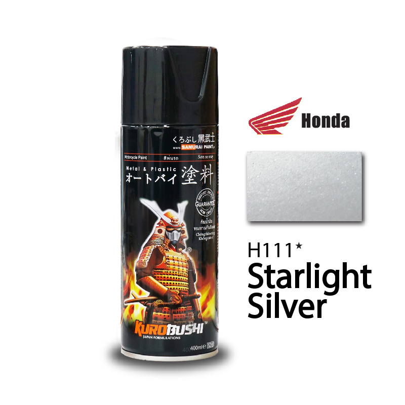 Sơn samurai kurobushi honda màu bạc sáng