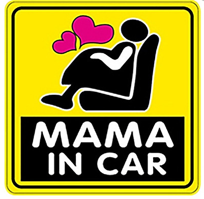 Miếng dán phản quang xe ô tô Mama In Car