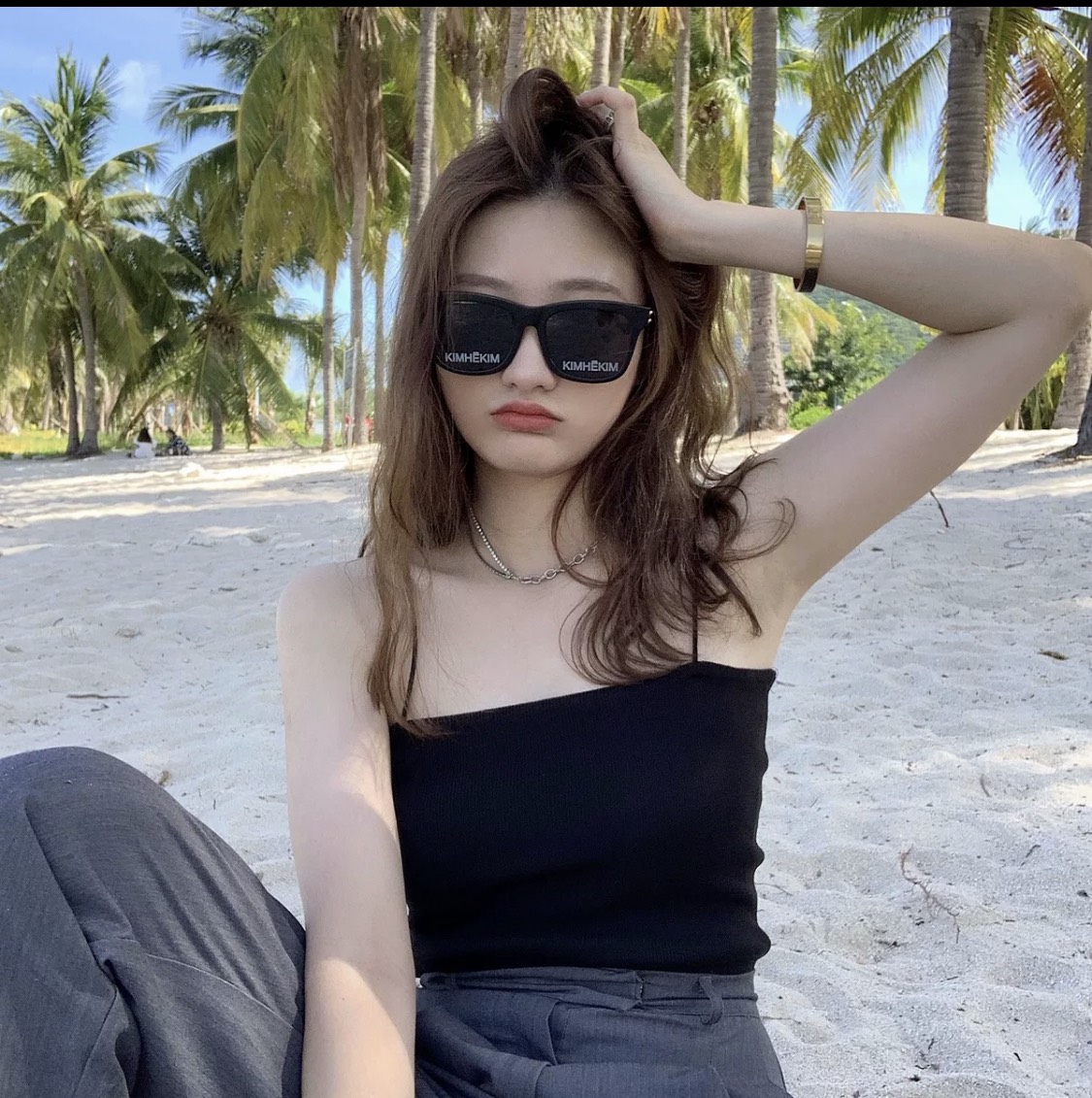Áo ống croptop 2 dây ôm body dây sợi bún _quyen shop