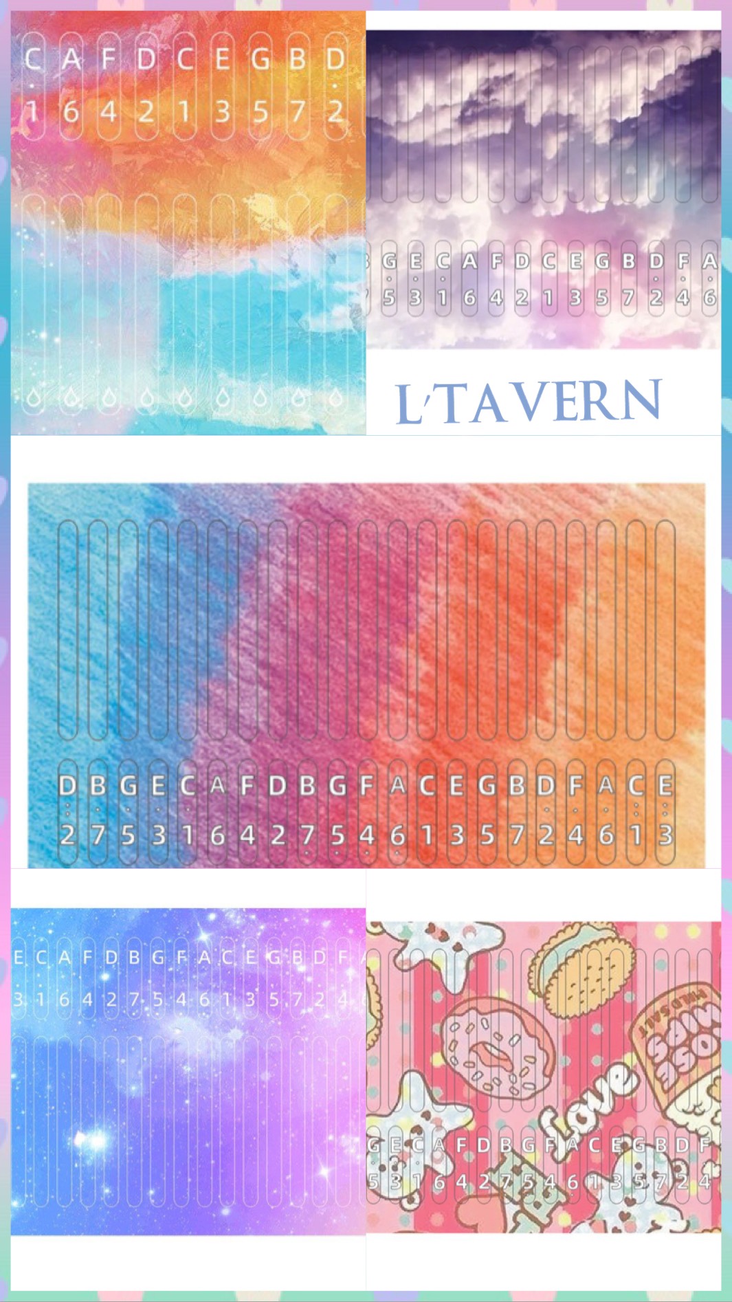 Sticker dán đàn kalimba 21 phím rẻ đẹp