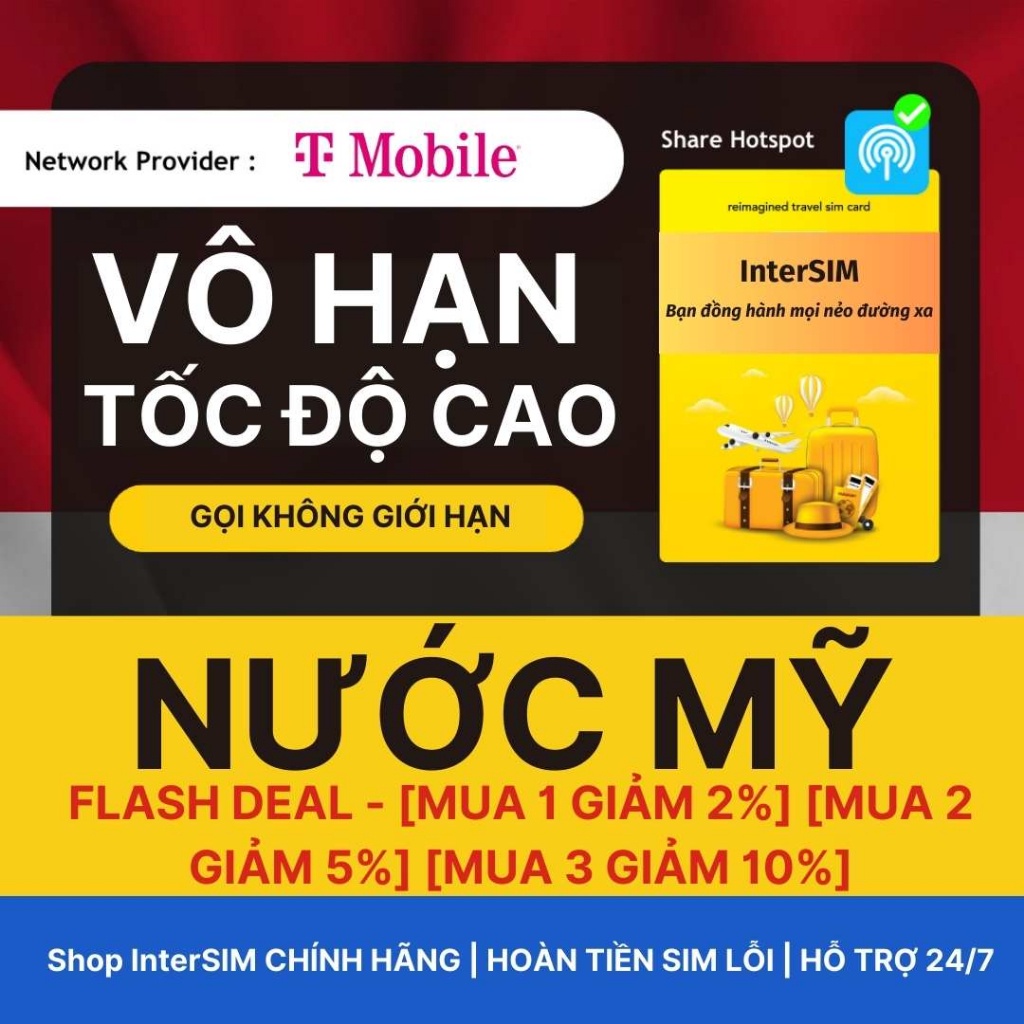 Sim du lịch intersim giao hoả tốc từ hcm