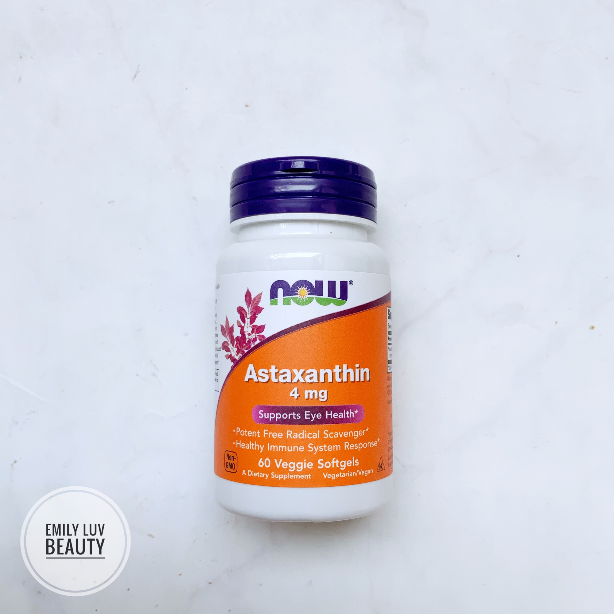 Viên uống Now Astaxanthin 4mg 60 viên