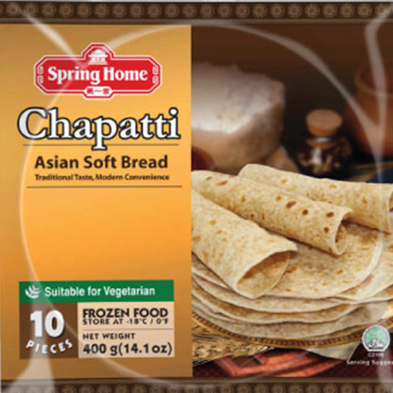 Bánh Chapatti Spring Home 400gr*10c/ Bánh Roti Spring Home Chapatti Kiểu Ấn Độ/ Bánh Chapatti Ấn Độ Đạo Hồi - Nhập KHẩu Singapore
