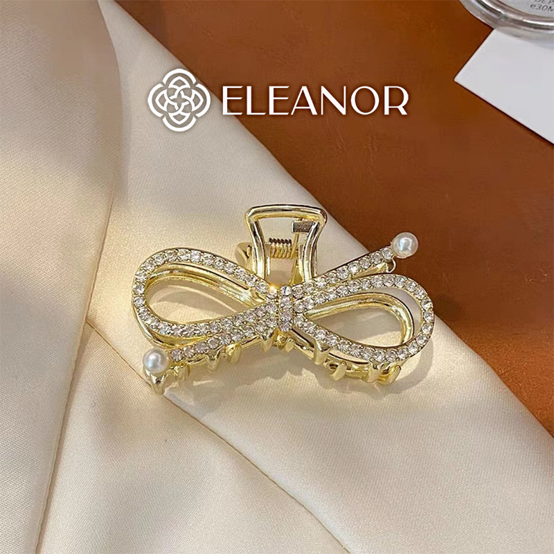 Kẹp tóc nữ đính đá Eleanor Accessories kẹp càng cua ngọc trai nhân tạo phụ kiện tóc 5752