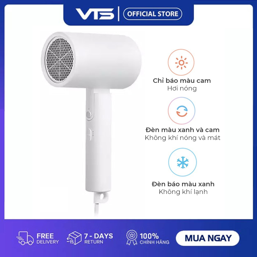 [FREESHIP] Máy Sấy Tóc Xiaomi Mijia Di Động Có Thể Gấp Lại, ion âm 1600W - VTS SmartHome