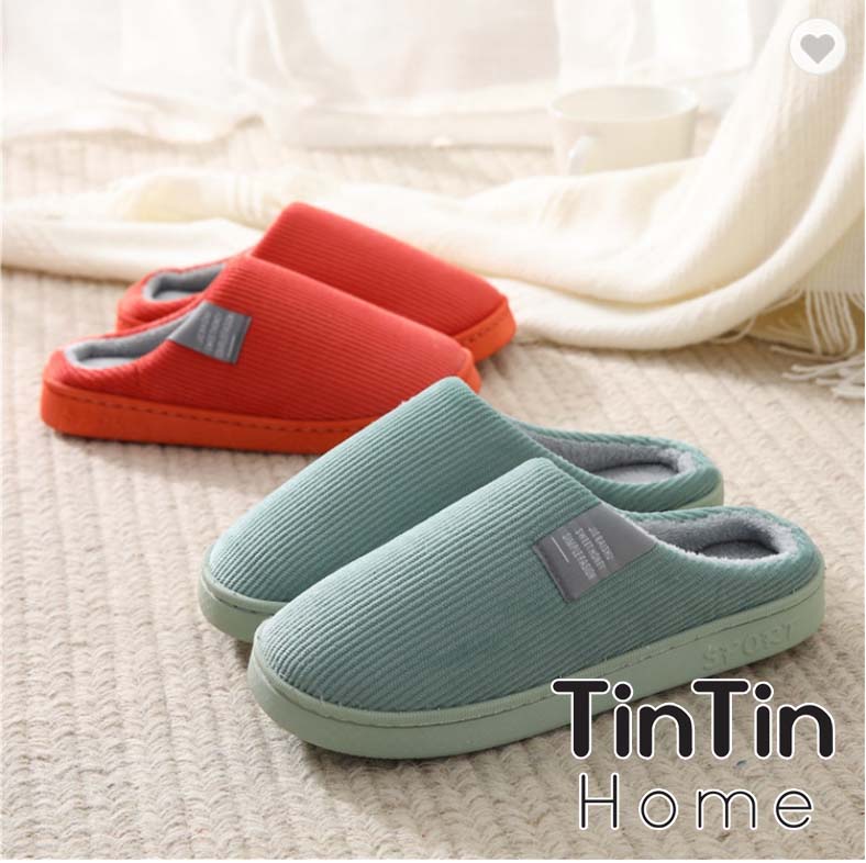 Dép Nỉ Lót Bông, Dép vải, Dép Lông, Dép vải bông trong nhà, dép bông khách sạn, dép vải bông phòng Spa, phòng khám, dép vải bông êm chân, dép nhung nỉ, dép vải nhung TINTIN HOME DVNL25