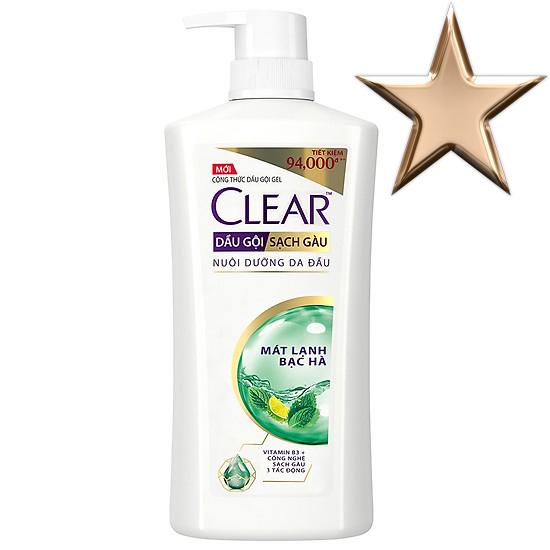Dầu Gội Sạch Gàu CLEAR Mát Lạnh Bạc Hà (900g)