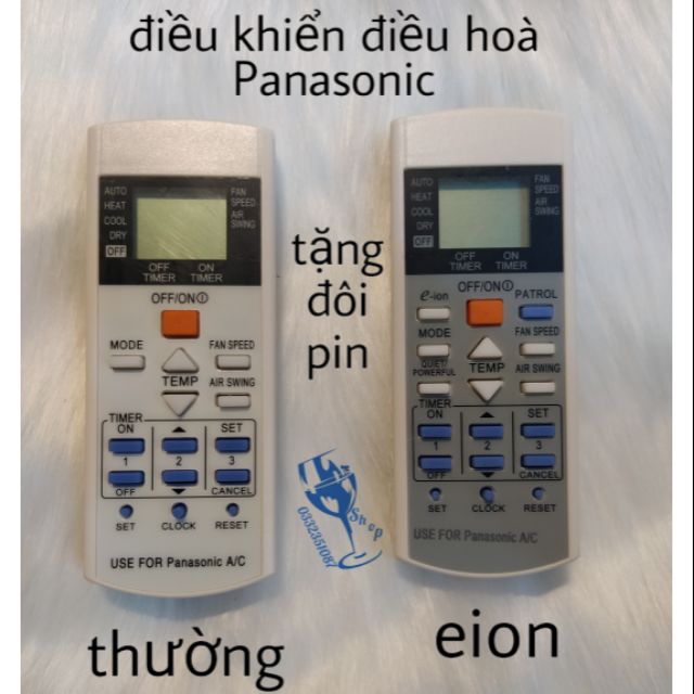 Điều khiển điều hoà Panasonic nano - thường