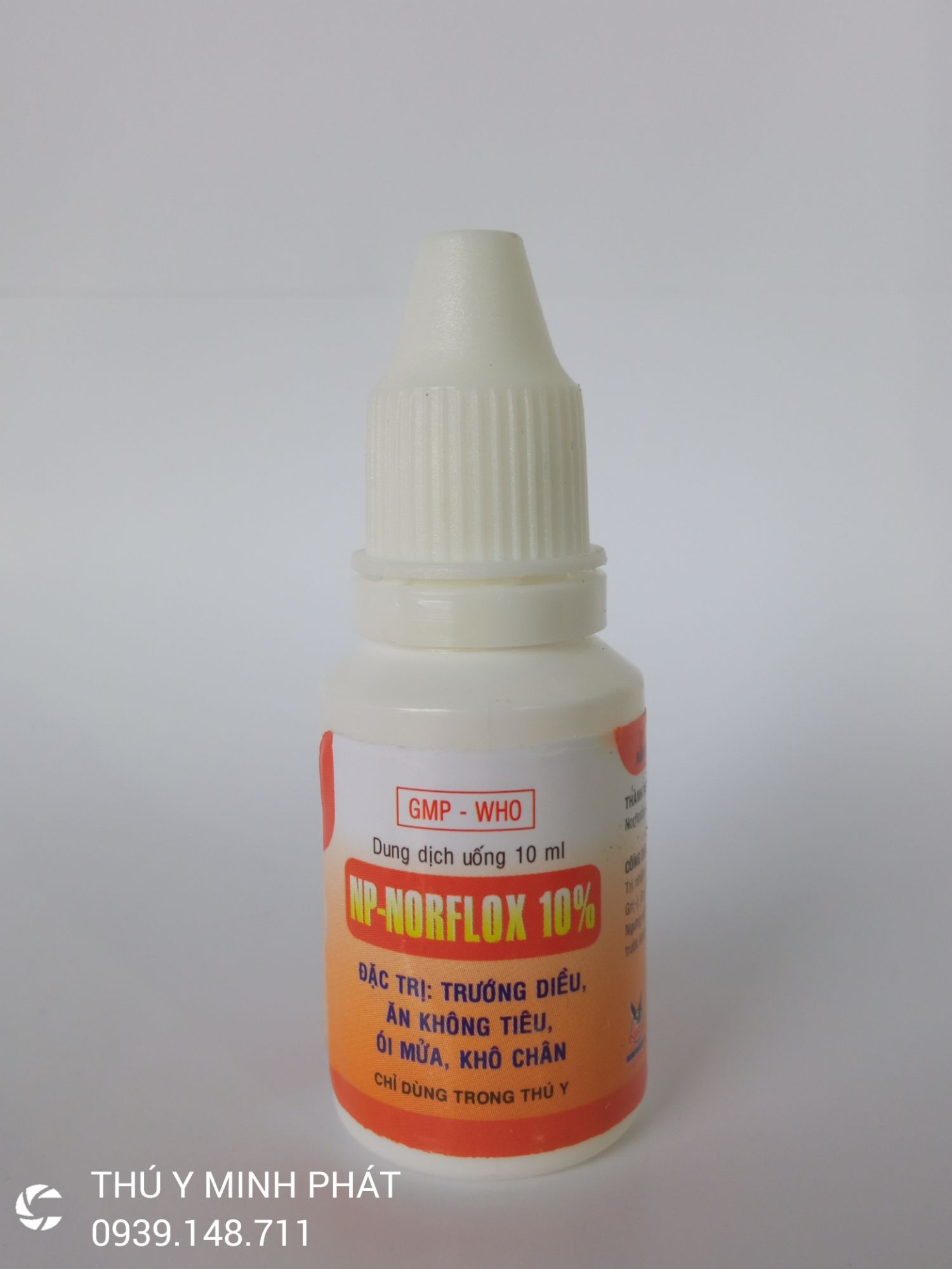 NORFLOX 10% CHAI 10ML TIÊU CHẢY, VIÊM PHỔI