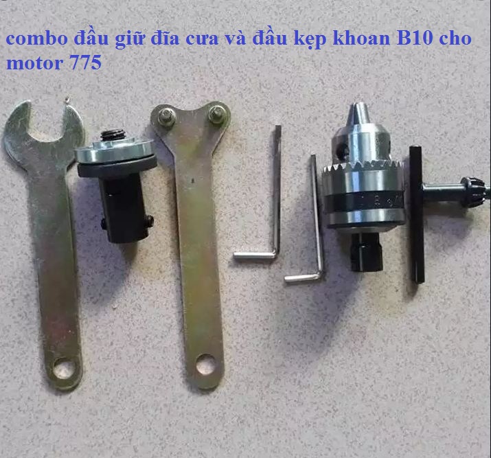 Bộ chế máy mài cắt và bộ chế máy khoan cho motor 775 150w