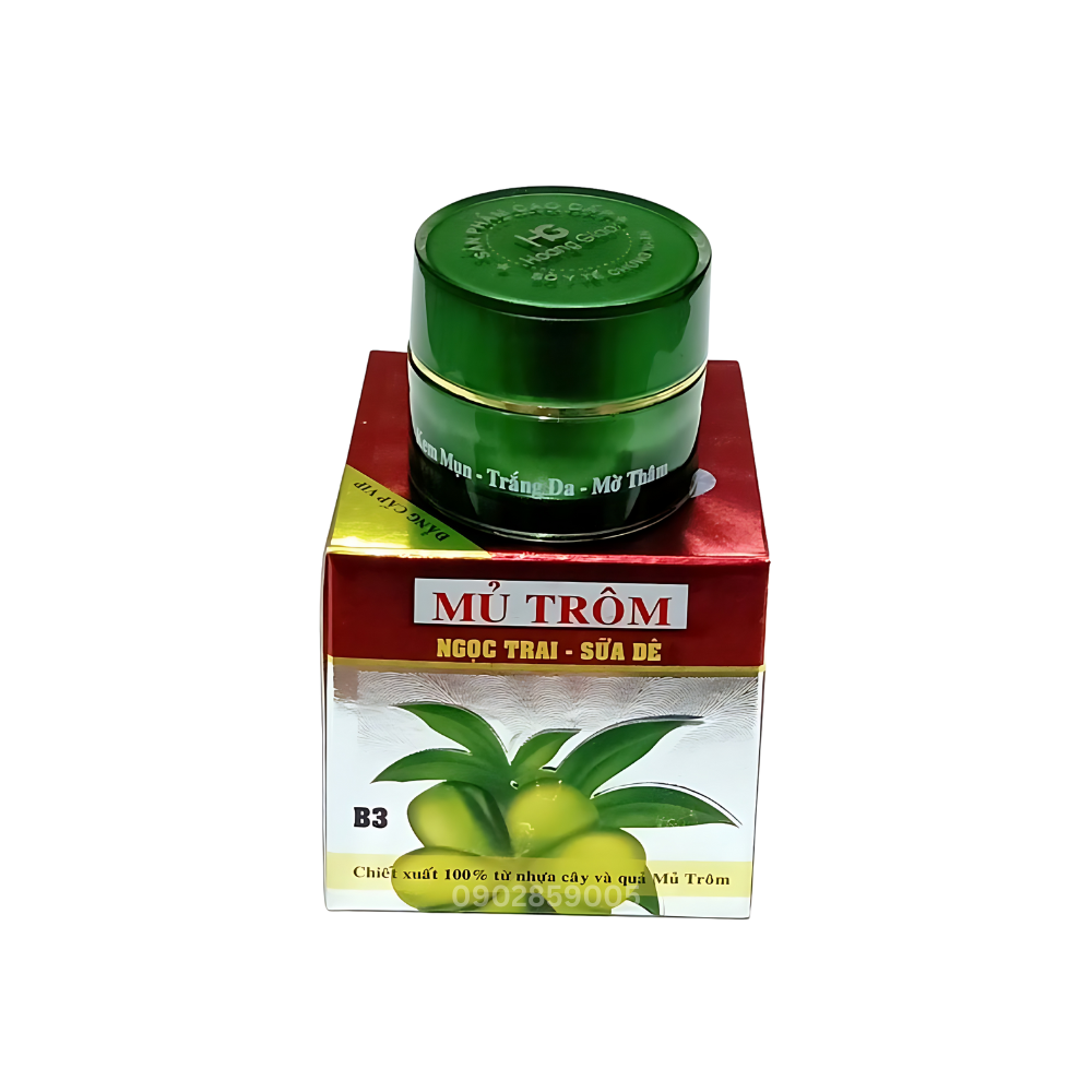 Kem mụn trắng da mủ trôm sữa dê B3