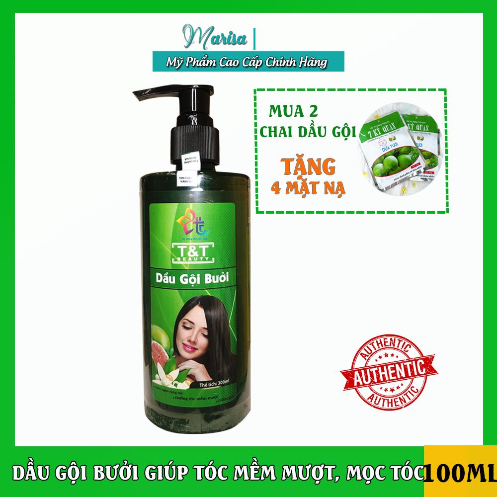 Dầu gội bưởi kích mọc tóc ngừa rụng tóc kích thích mọc tóc T&T 100ml chính hãng - Marisa Beauty