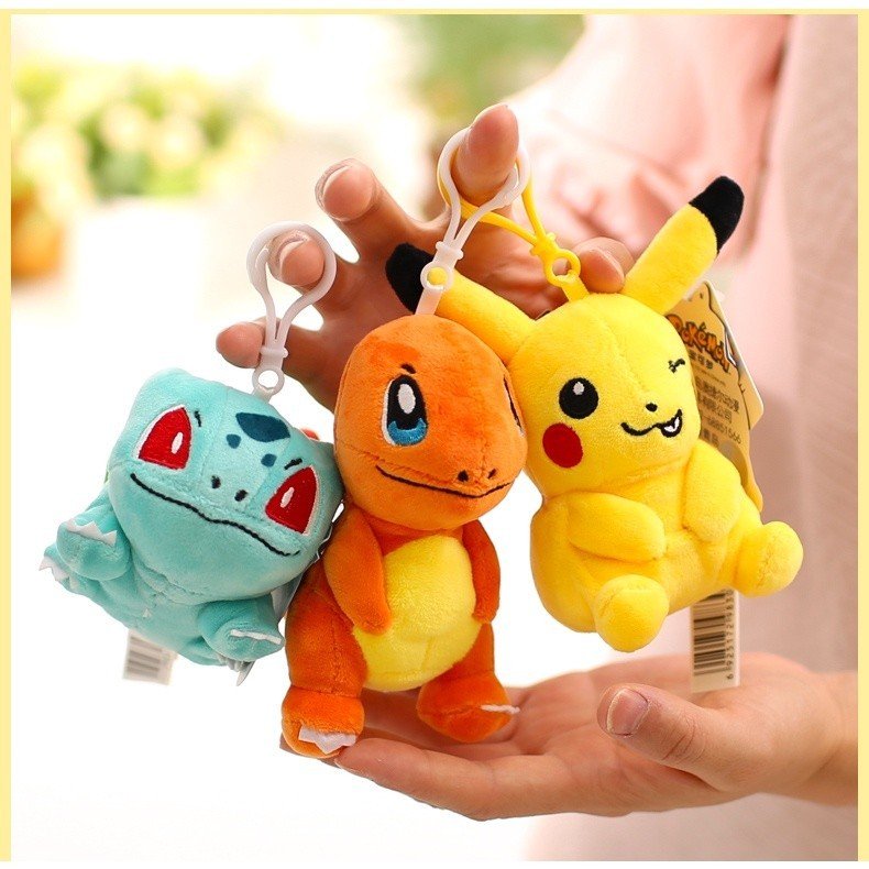 Móc Khóa Gấu Bông Pokemon Siêu Cute Cưng Xỉu (10cm) Hàng Chính Hãng Pokemon Nguyên Tem Nguyên Tag Mớ