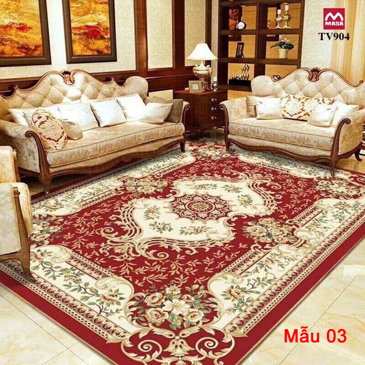 THẢM TRẢI SÀN MẪU HOÀNG GIA ĐỎ 03