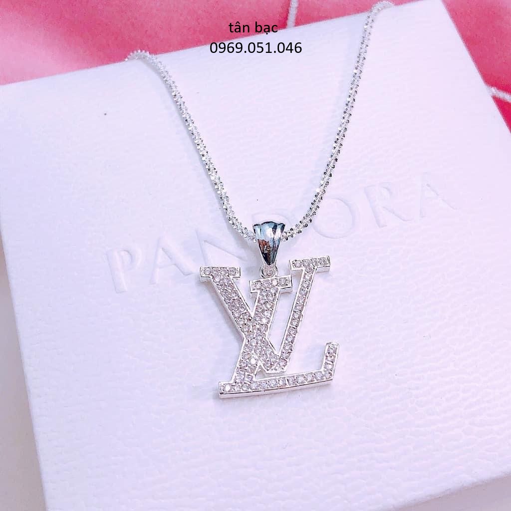 Dây chuyền bạc , thương hiệu nổi tiếng , đính đá sáng lấp lánh