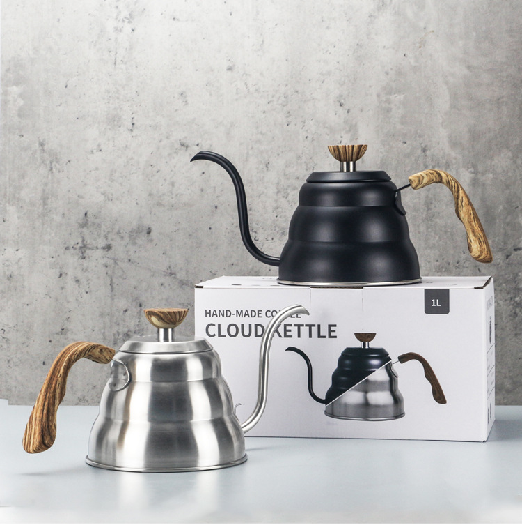 Ấm Rót Cà Phê Cổ Ngỗng Inox 304 1L – Ấm Pour Over Có Thể Nấu Trực Tiếp