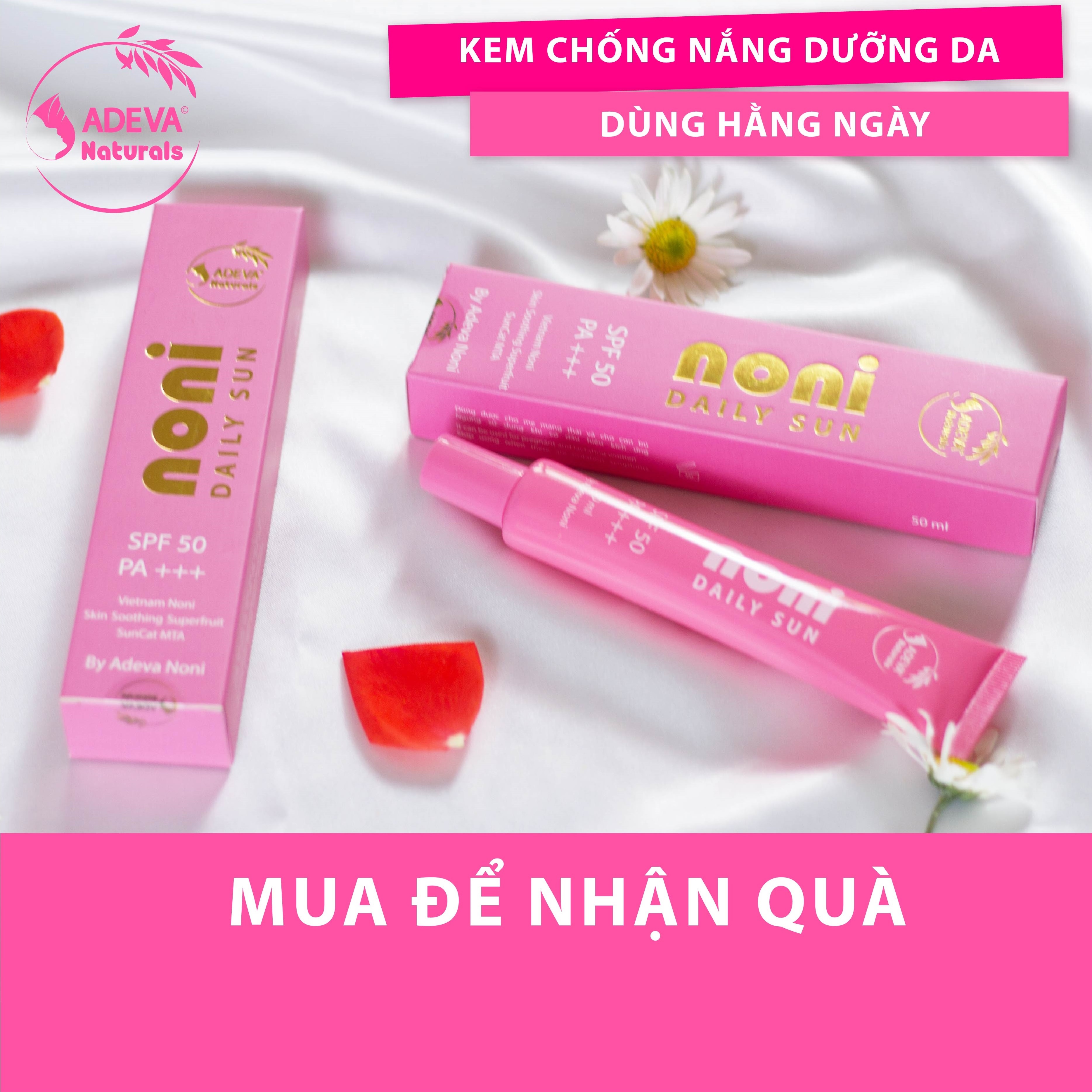 Kem chống nắng dưỡng da Trái nhàu – ADEVA Noni Daily Sun