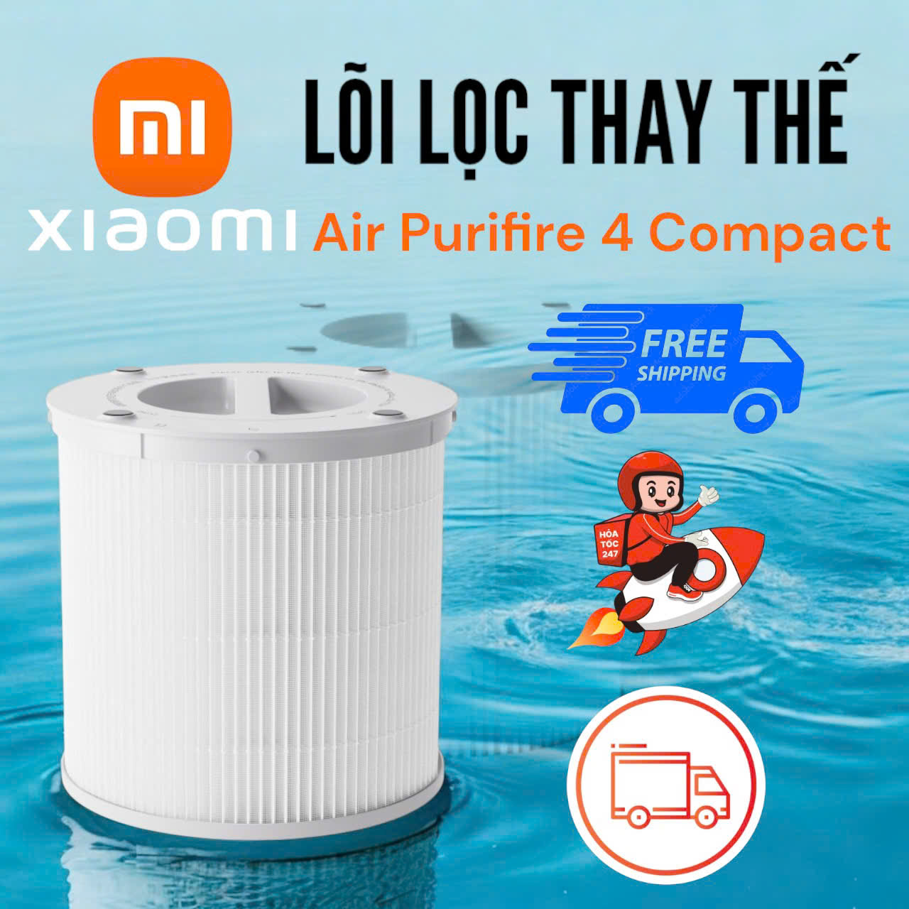 Lõi lọc thay thế cho Máy lọc không khí Xiaomi Smart Air Purifier 4 Compact