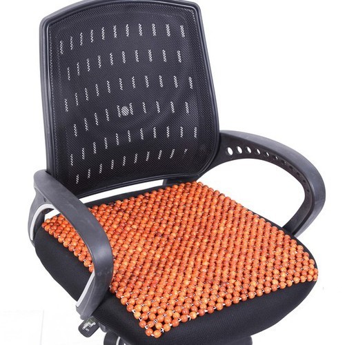 Miếng đệm lót ghế hạt gỗ 45cm cho các bác tài xe công nghê, nhân viên văn phòng