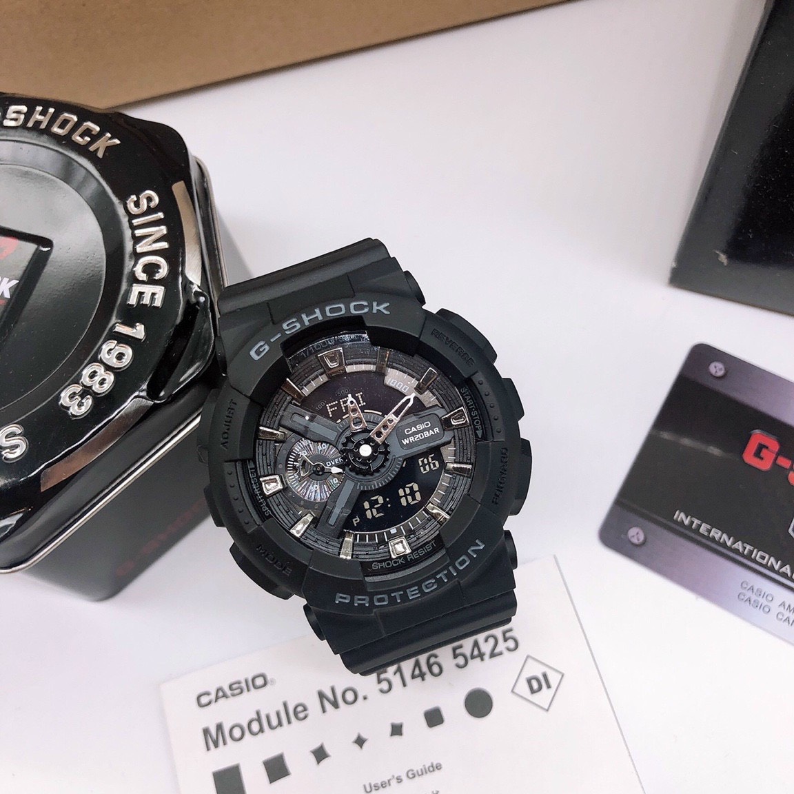 Đồng hồ thể thao unisex g-shock ga-110 đen