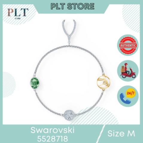Vòng tay , Lắc tay Swarovski Remix Collection Wishbone Strand Green 5528718 Size M
