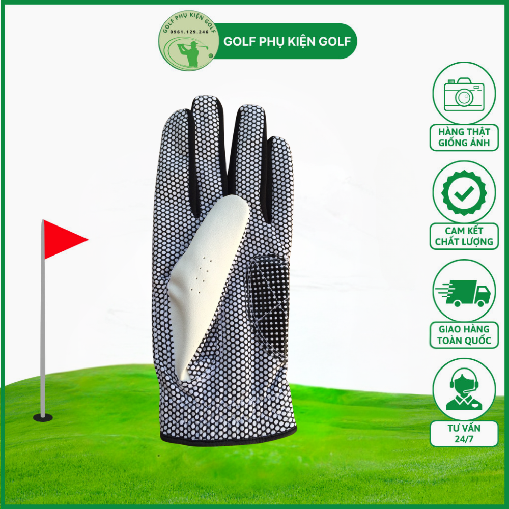 Găng Tay Chơi Golf JS- Găng Tay Golf Hàn Quốc- Găng Tay Golf Tay Trái- Găng Tay Màu Trắng-Găng Tay Nam Nữ- 01 Cái