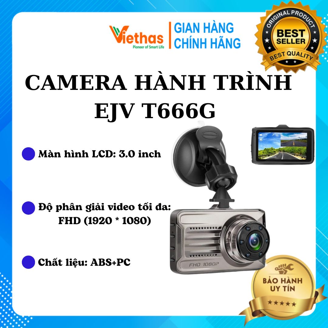 Camera hành trình elitek ejv t666g 1080p