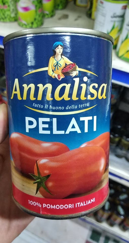 Cà chua bóc vỏ sẵn pelati Annalisa 400g