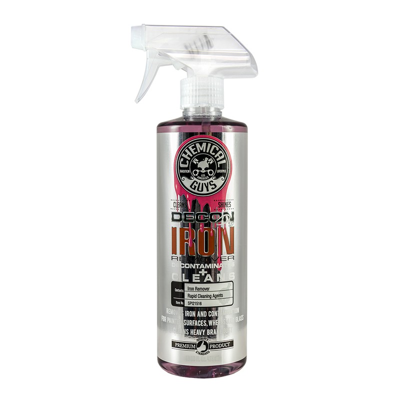 Dung dịch Tẩy mạt sắt Lazang, mâm Chemical Guys Decon Iron Remover làm sạch bụi sắt, chất bẩn trên lazang - 478ml