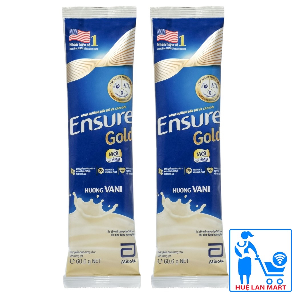 Combo 2 Gói Sữa Bột Ensure Gold 606g vị cafe (Dinh dưỡng cân đối và đầy đủ)