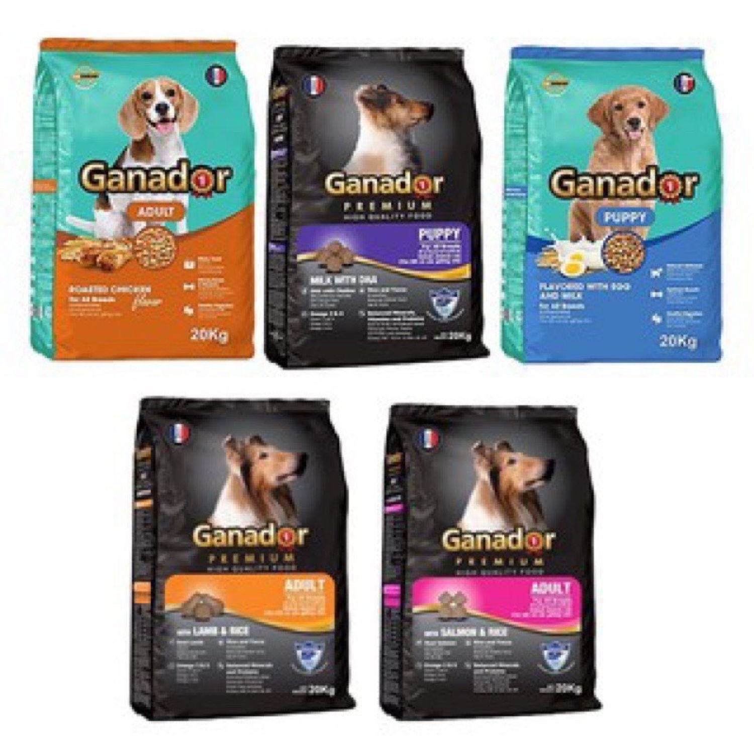 Hạt Cho Chó GANADOR túi 3kg cho chó con và chó trưởng thành - Punpun Petshop