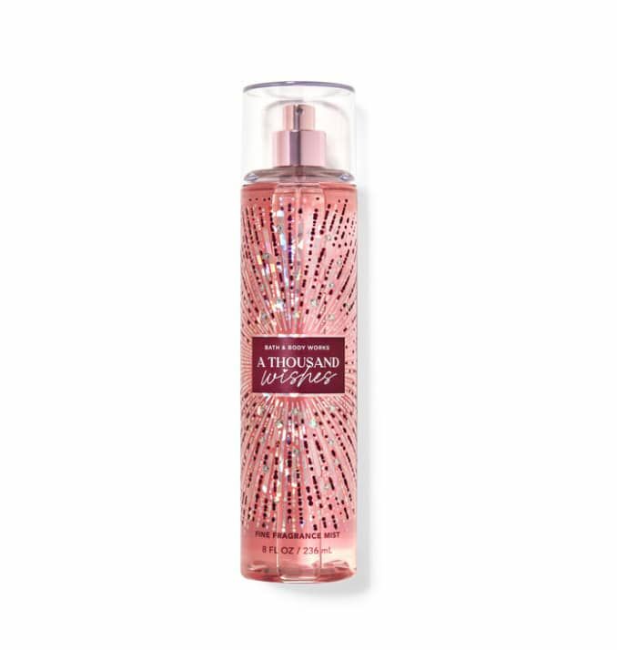Xịt thơm body mist a thousand wishes - bath & body works 236ml