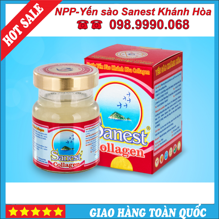 Yến Sào Sanest Khánh Hòa - Nước Yến Sào Khánh Hòa Sanest Collagen 70ml 1 Yến Sào Sanest Khánh Hòa - Nước Yến Sào Khánh Hòa Sanest Collagen 70ml 1
