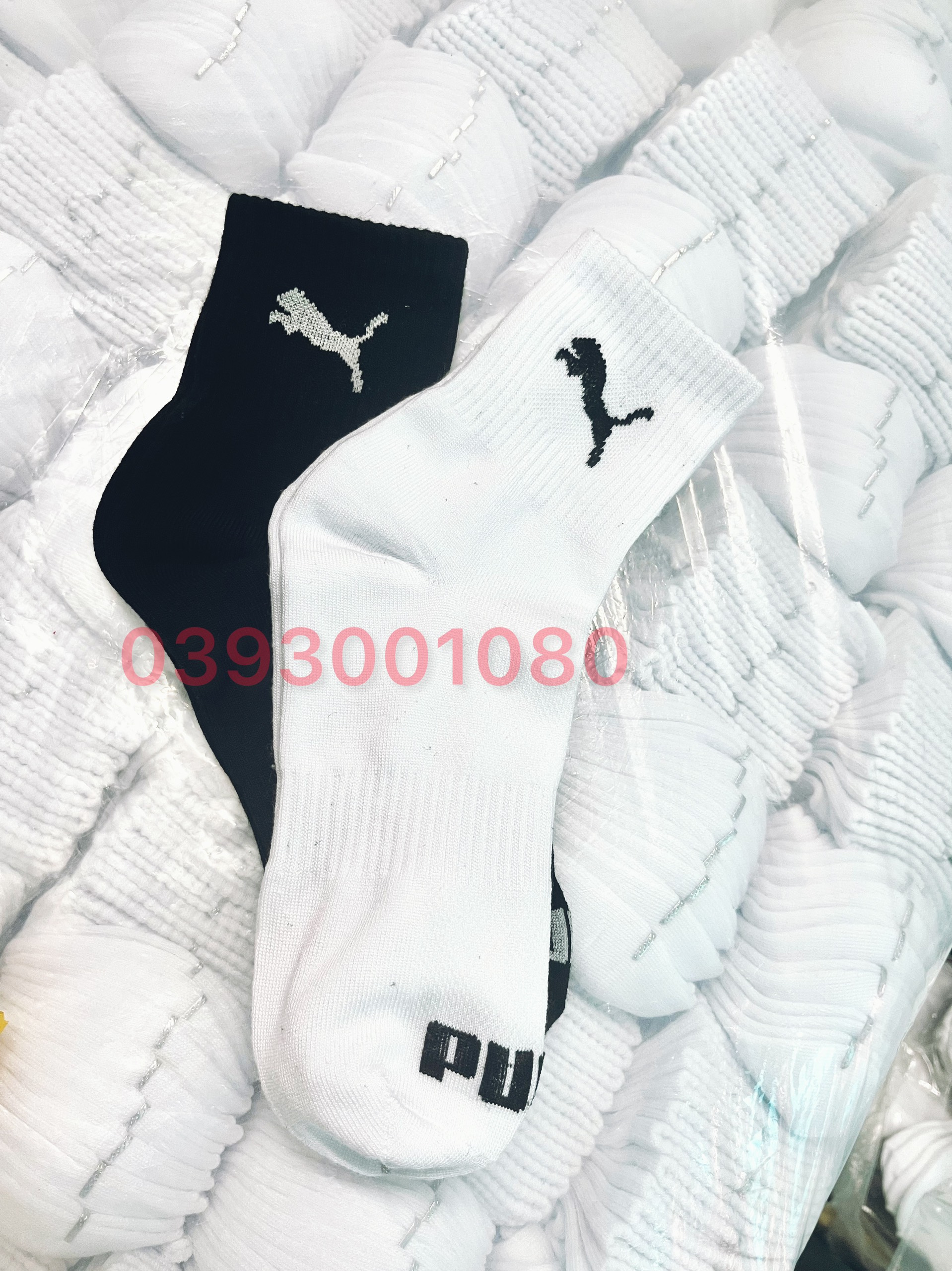 Tất vớ cổ cổ p.u.m.a 16-18cm nam nữ, vớ tất thun cotton