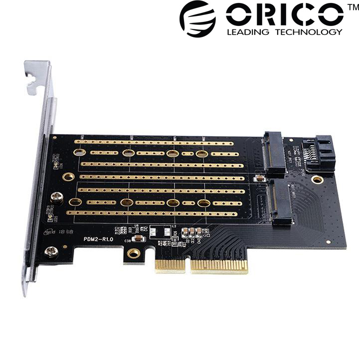 Adapter Orico PDM2 gắn SSD M.2 NVMe và SATA cho máy tính bàn - MA08