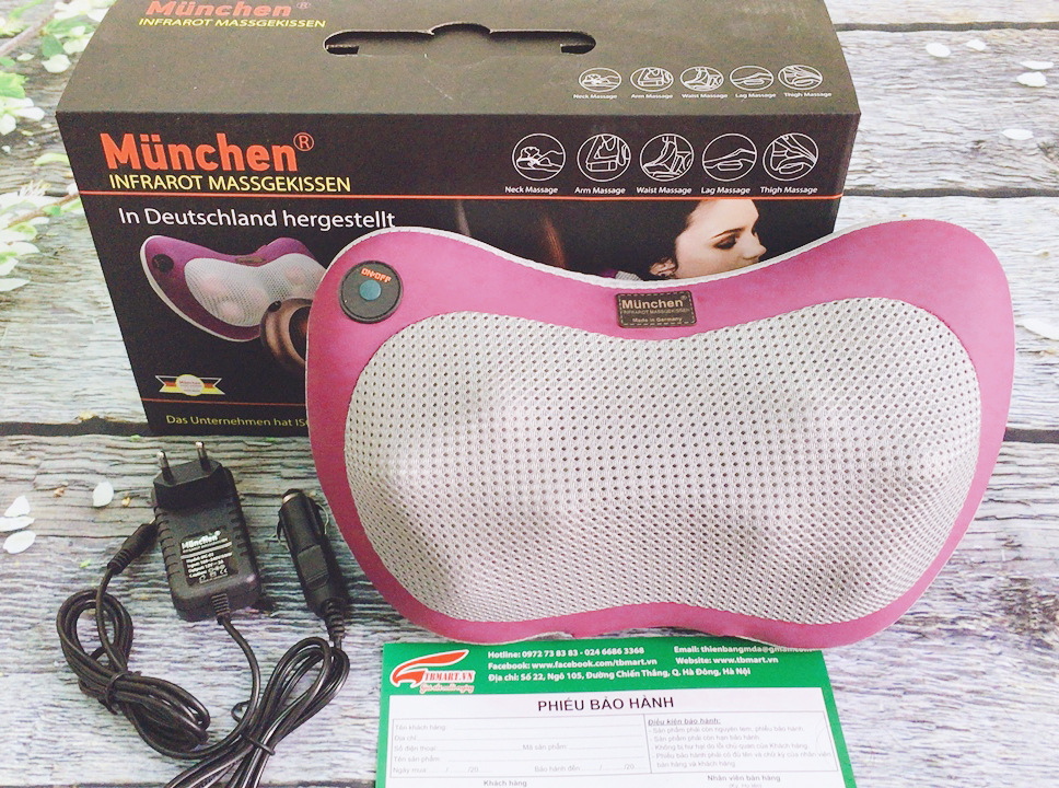 Gối mát xa hồng ngoại munchen đức - made in germany