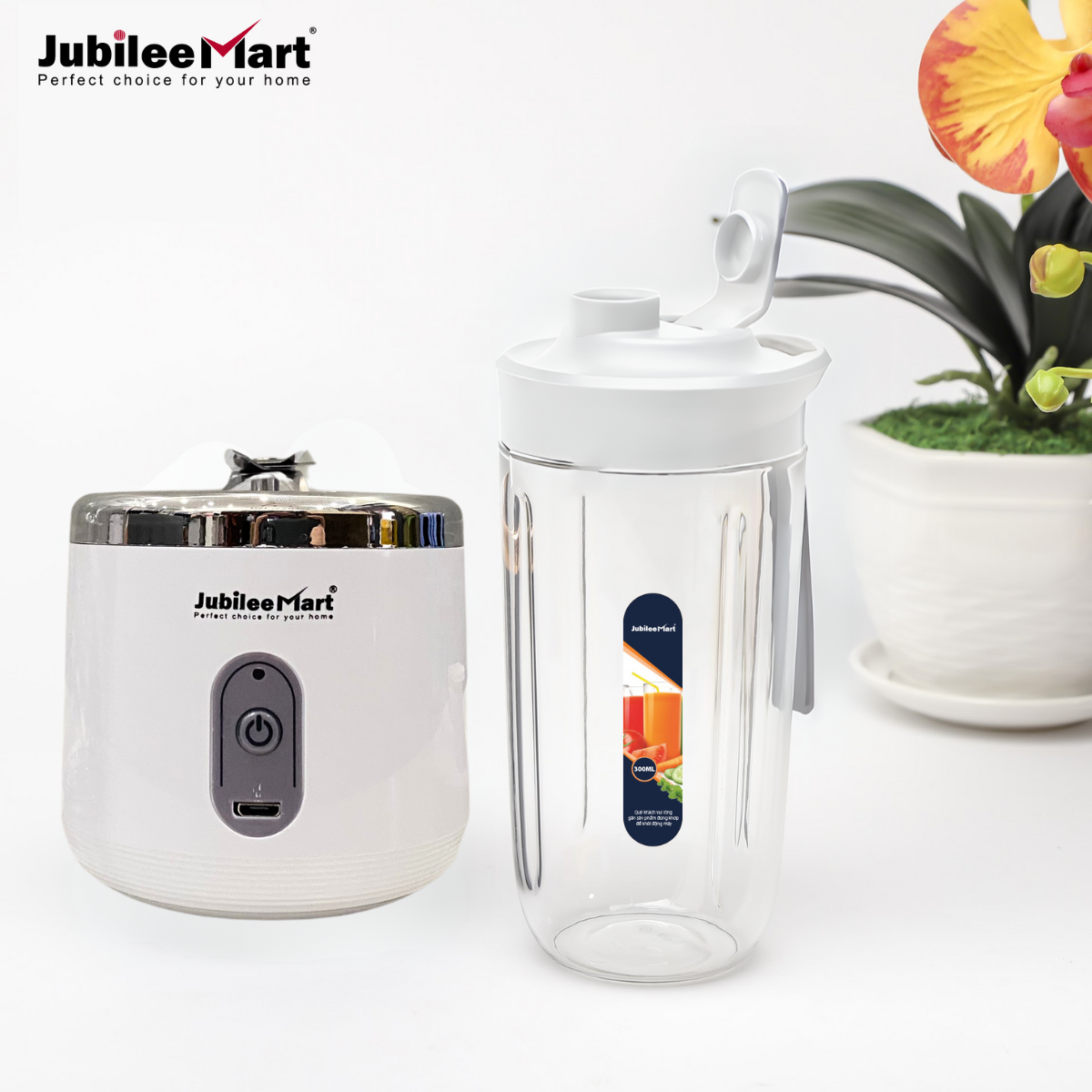[ SIÊU SALE ] Máy xay sinh tố cầm tay mini, máy xay sinh tố mini cầm tay giá rẻ tiện dụng mang theo dễ dàng, máy xay đa năng, máy xay đá mini, máy xay sinh tố đa năng sạc tích điện pin 1200mAh, đa chức năng Bảo hành 1 năm