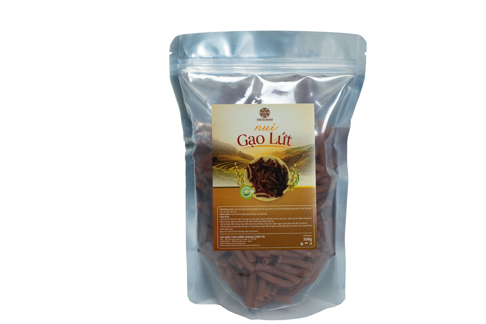 Nui gạo lứt gói 500g